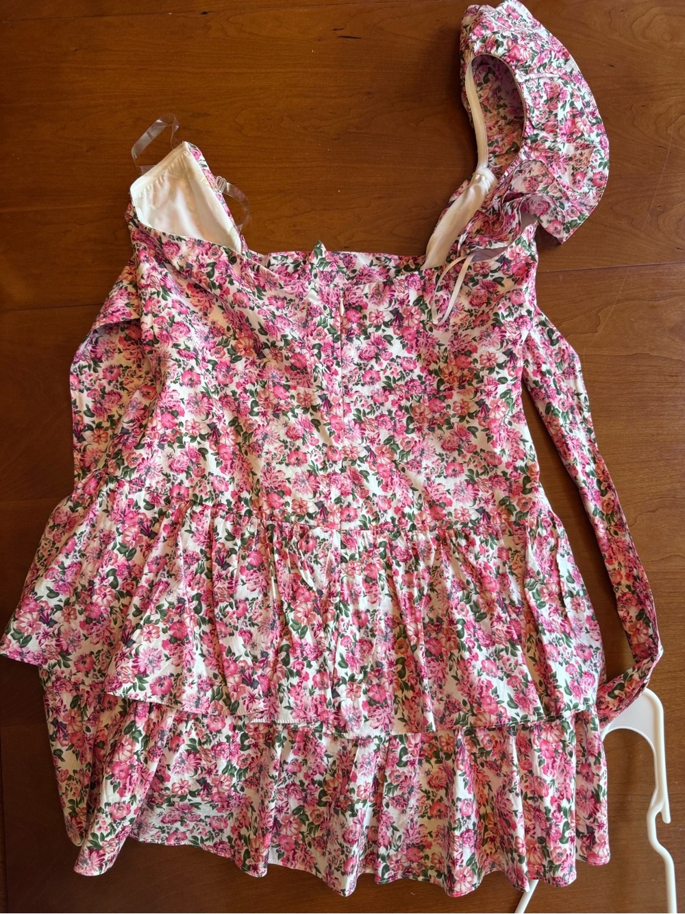 Hello Molly Ruffled Out Floral Dress Pink size 8 - Picture 11 of 15